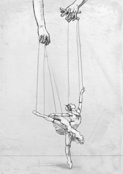 Эскиз куклы Марионетки