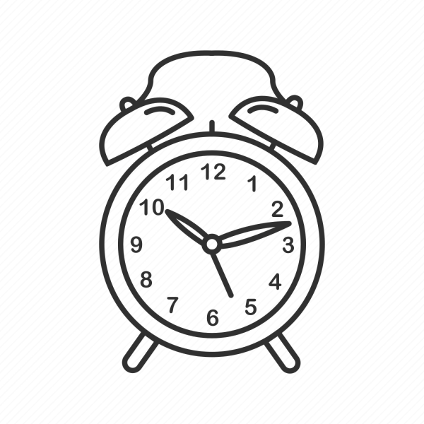 Будильник для срисовки