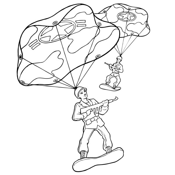 Тату парашютист