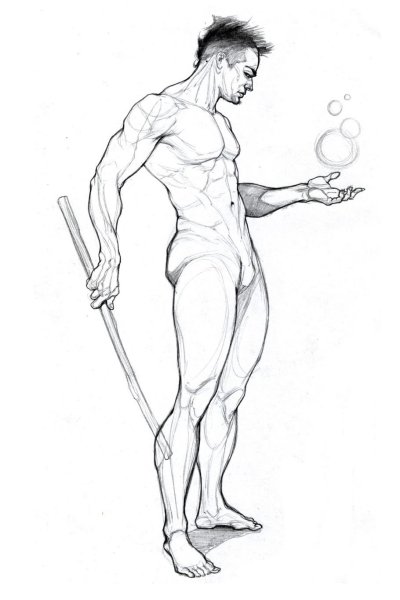 Мужская фигура для эскизов