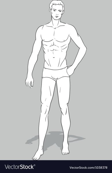 Фигура человека для рисования одежды