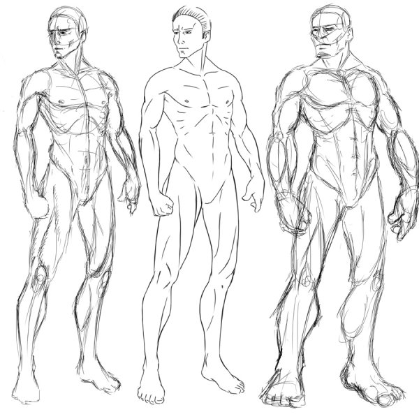 Манекен для рисования мужской