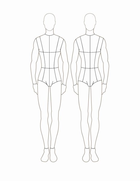 Чертеж человека