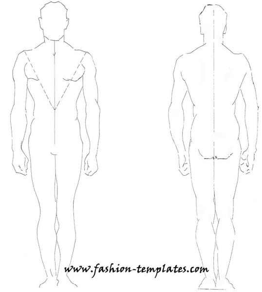 Мужская фигура для рисования