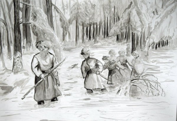 Иллюстрация оперы Иван Сусанин