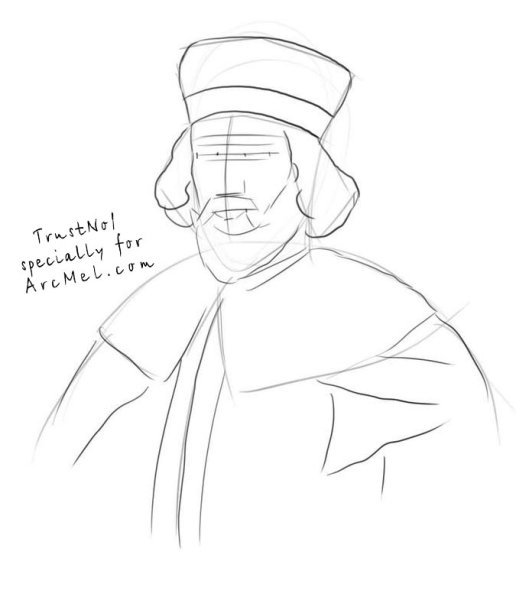 Эскиз костюма Ивана Сусанина