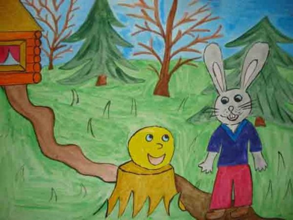 Детские рисунки к сказкам