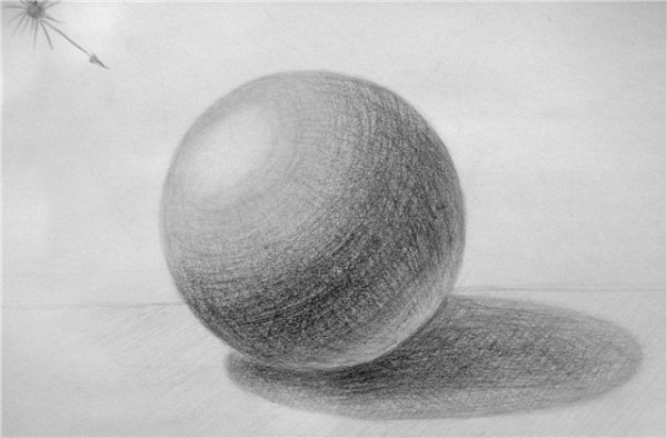 Гипсовый шар для рисования
