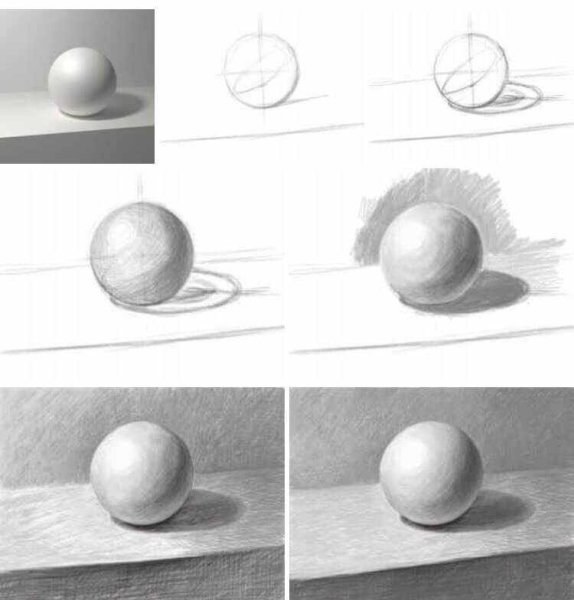 Шар карандашом