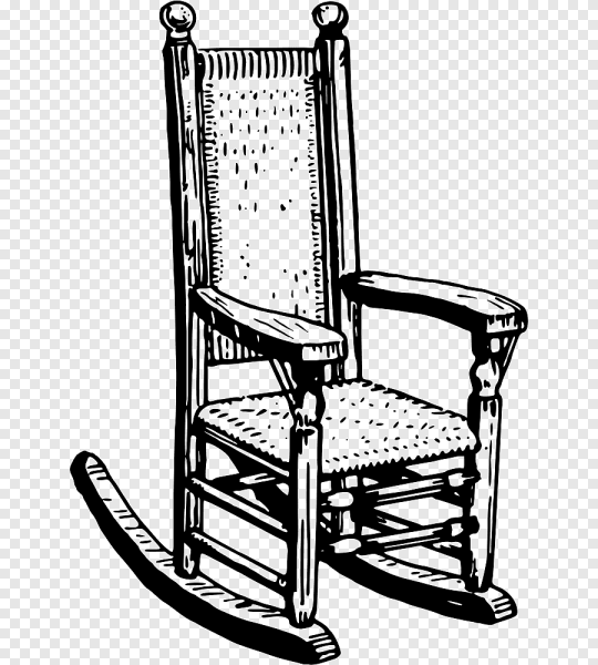 Кресло качалка нарисовать
