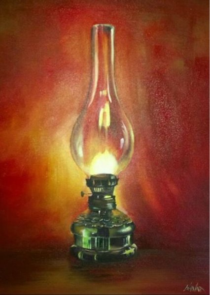 Лампа в руке