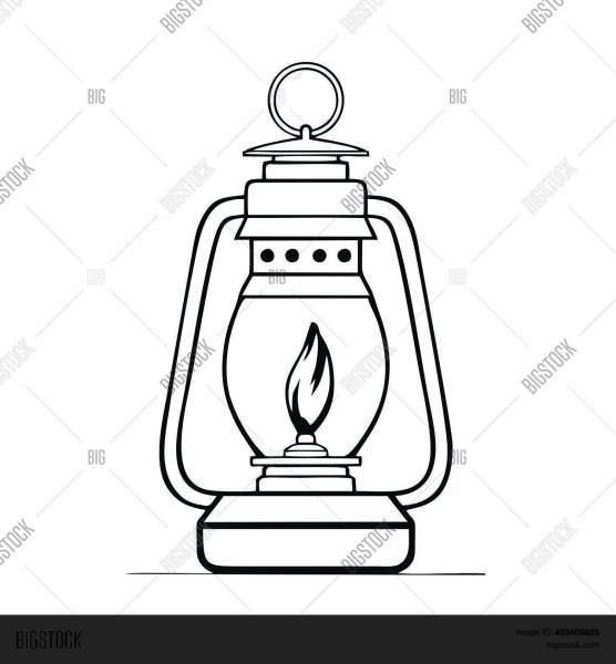 Керосиновая лампа тату