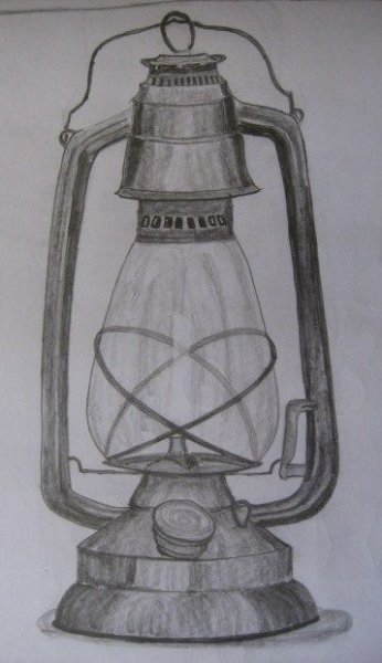 Керосиновый фонарь в живописи