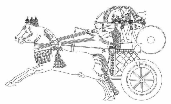 Боевая колесница в древнем Египте