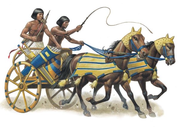 Колесница египтян древнего Египта