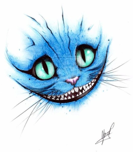 Алиса в стране чудес Чеширский кот рисунок