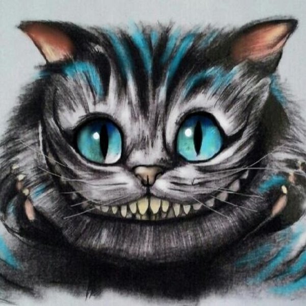 Чеширский кот из Алисы в стране чудес рисунки