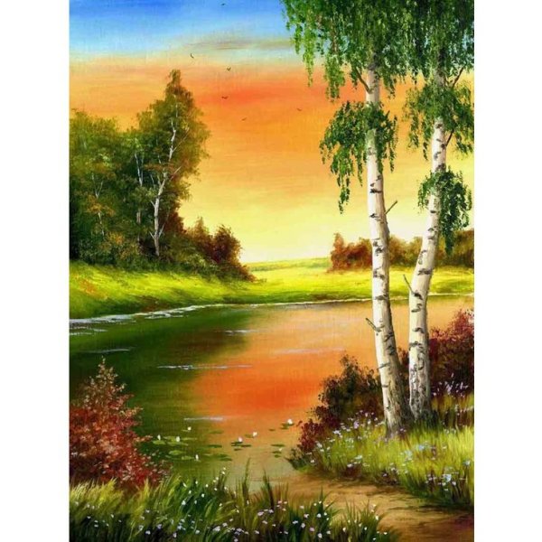 Панно алмазная мозаика 35х90