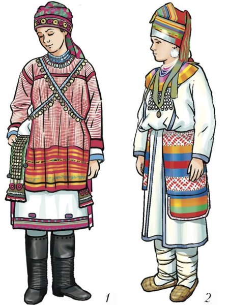Эскиз Мордовского костюма