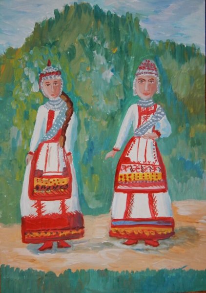 Мордовский костюм зимний