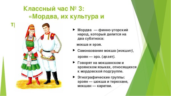 Мордовский костюм женский рисунок