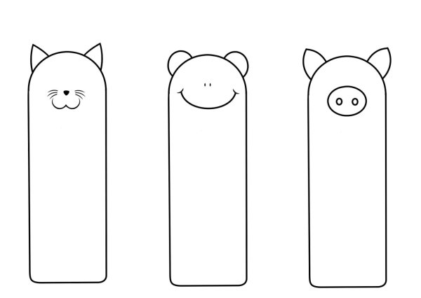 Закладки раскраски