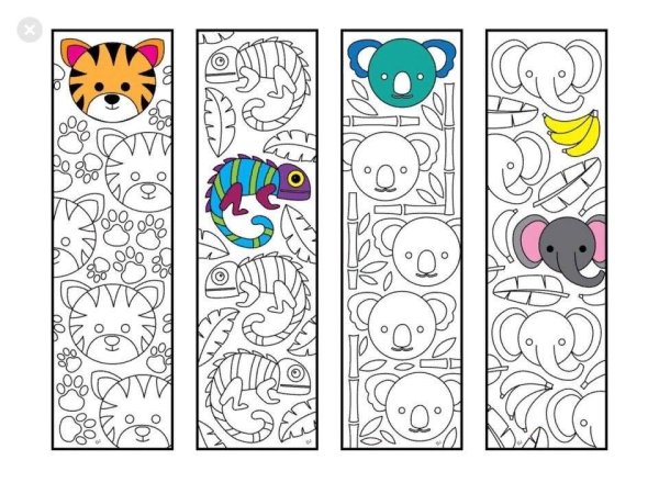 Закладки раскраски