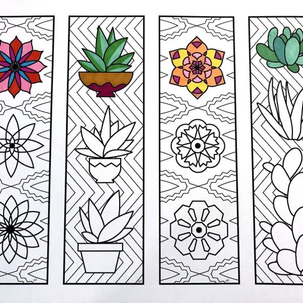 Закладки раскраски