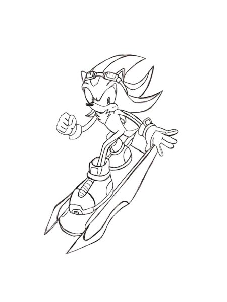 Соник раскраска