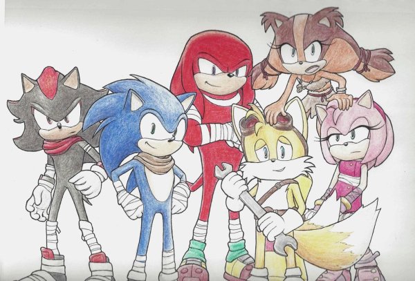 Раскраска Эми из Соника