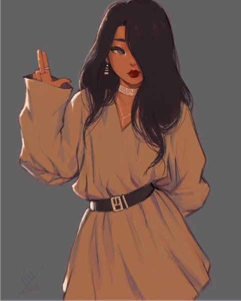 Нарисовать девушку Эстетика