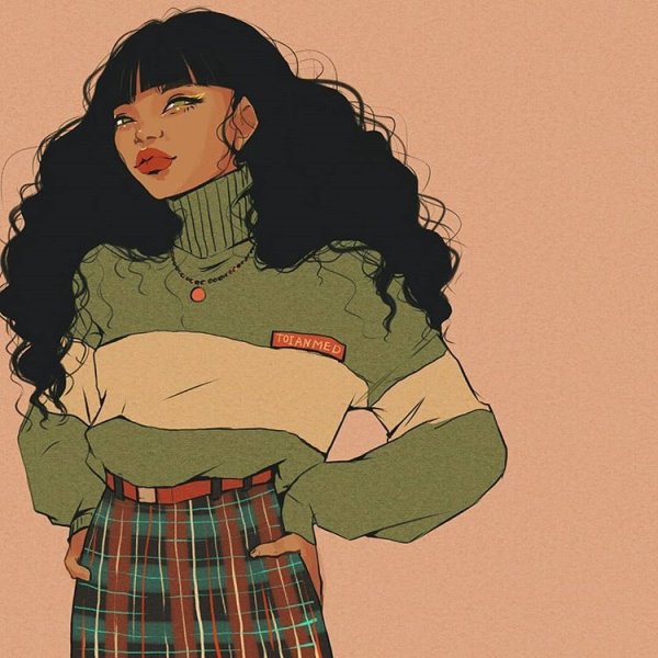 Нарисовать девушку Эстетика