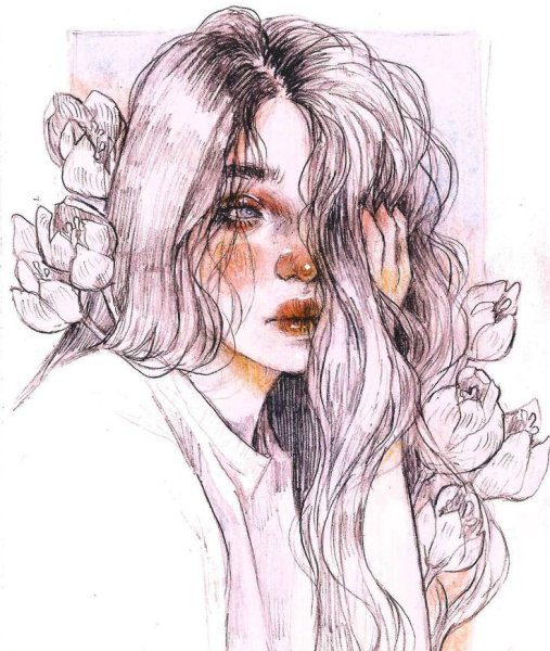 Рисунки девушек Эстетика