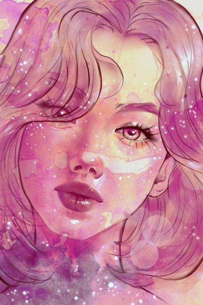 Розовый арт