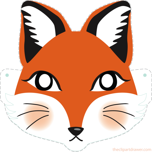 Мордочка лисы для маски