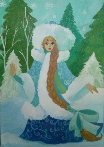 Эскиз костюма Деда Мороза