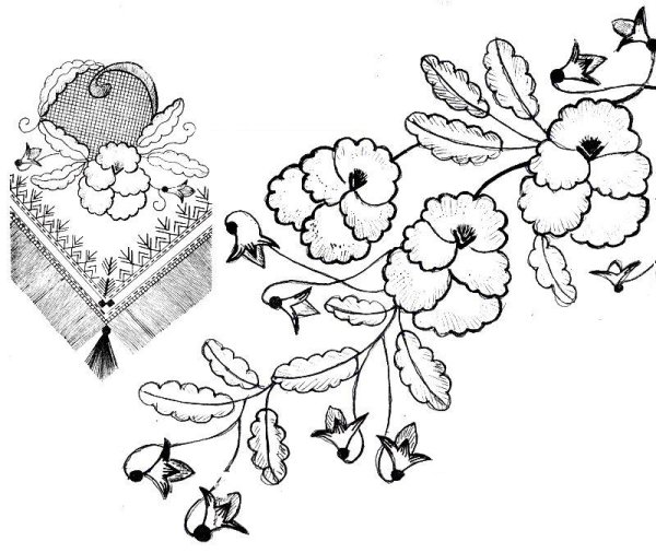 Вышивка гладью схемы для начинающих