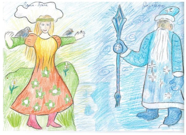 Снегурочка рисунок для детей