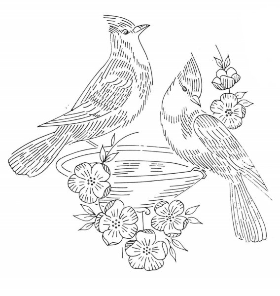 Вышивка гладью цветы