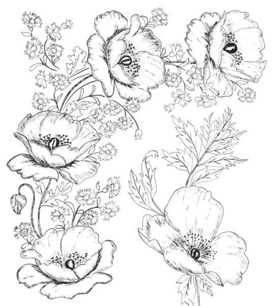 Узоры для вышивки гладью