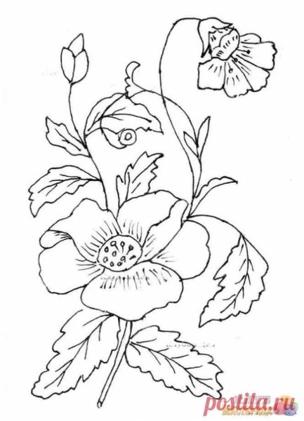 Вышивка гладью схемы