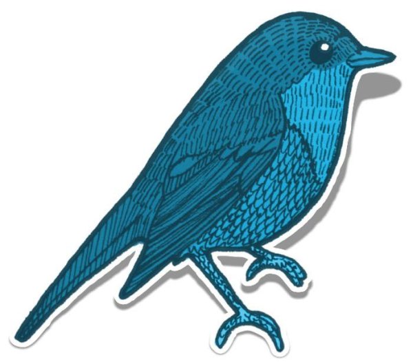 Синяя птичка для детей