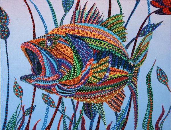 Точечная роспись мандалы дотсами