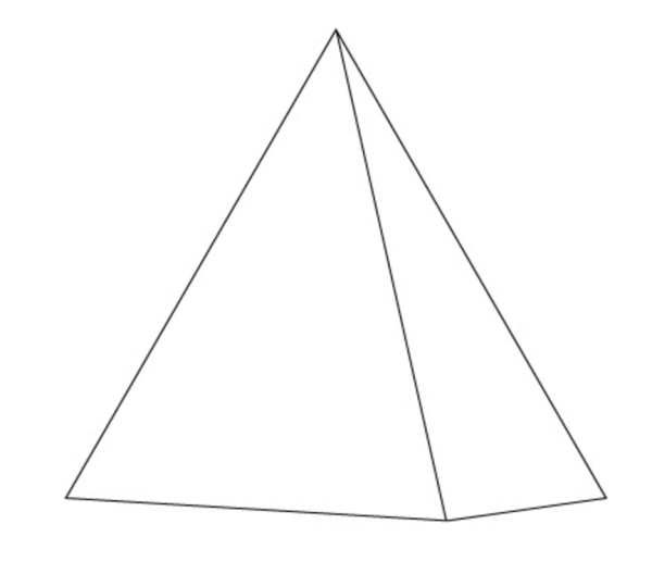 Пирамида карандашом