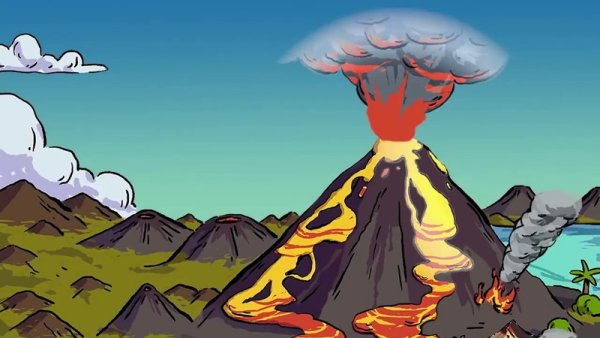 Японский пейзаж карандашом