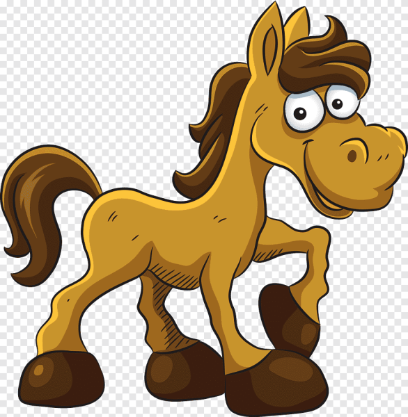 Лошадь из мультика