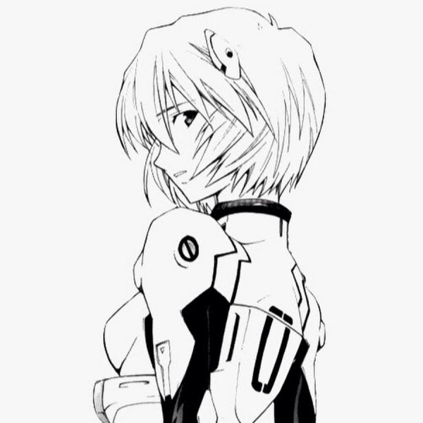 Аянами Рей скетч