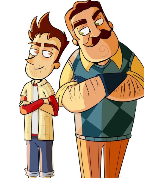 Привет сосед нарисовать