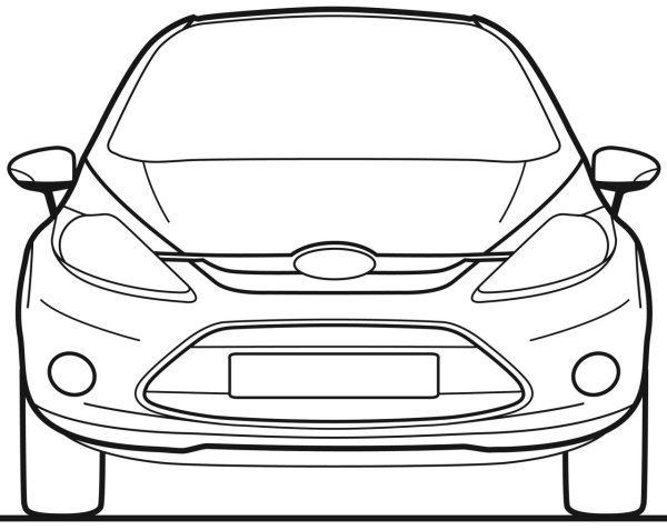 Ford Fiesta 2012 раскраски