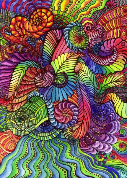 Разноцветная кошка